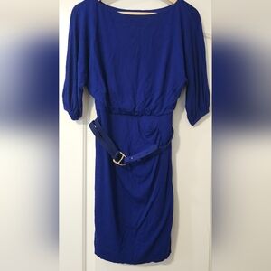 Ralph Lauren Royal Blue Belted Dress